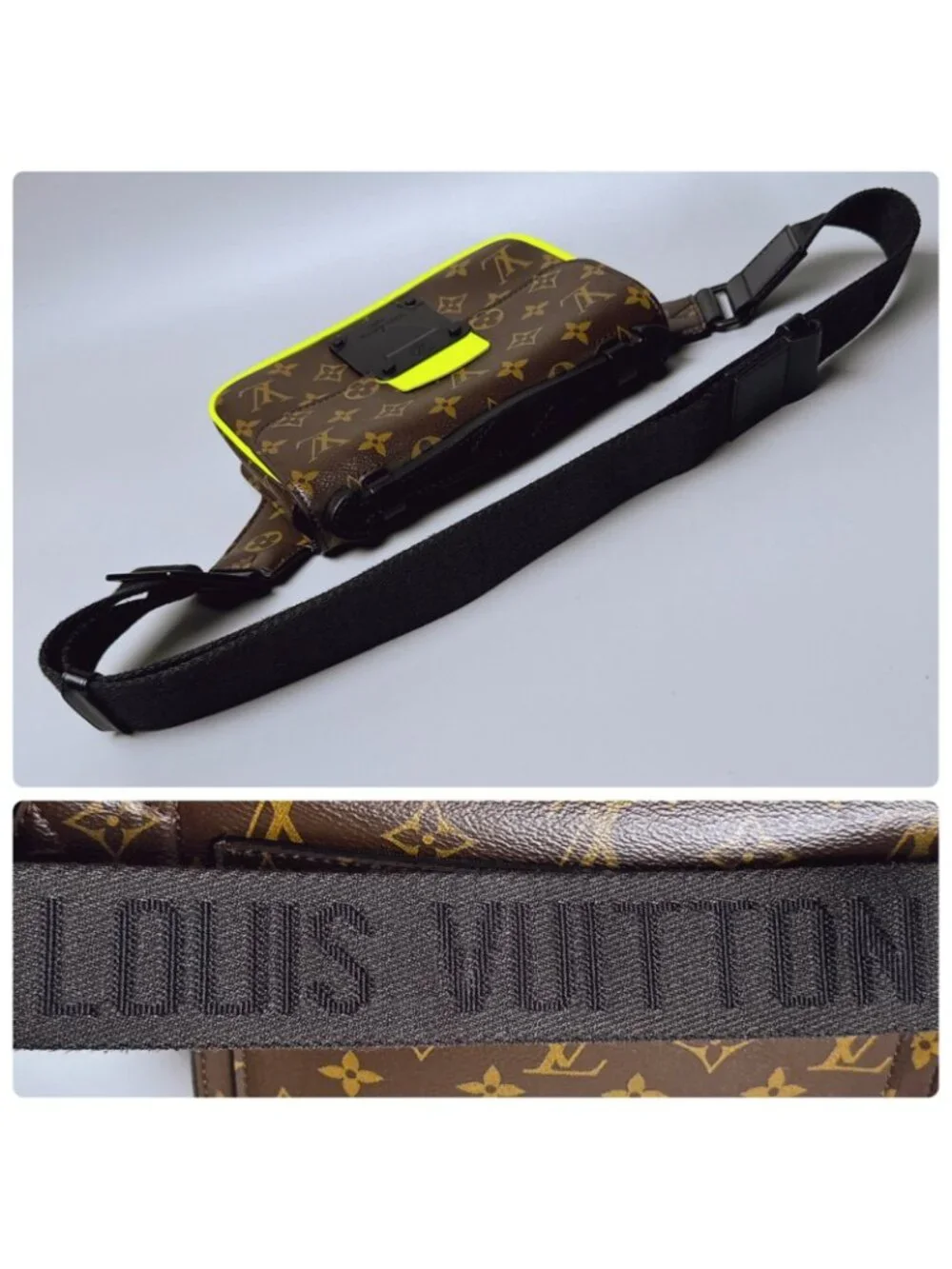 Louis Vuitton Monogram Macassar S Lock Sling